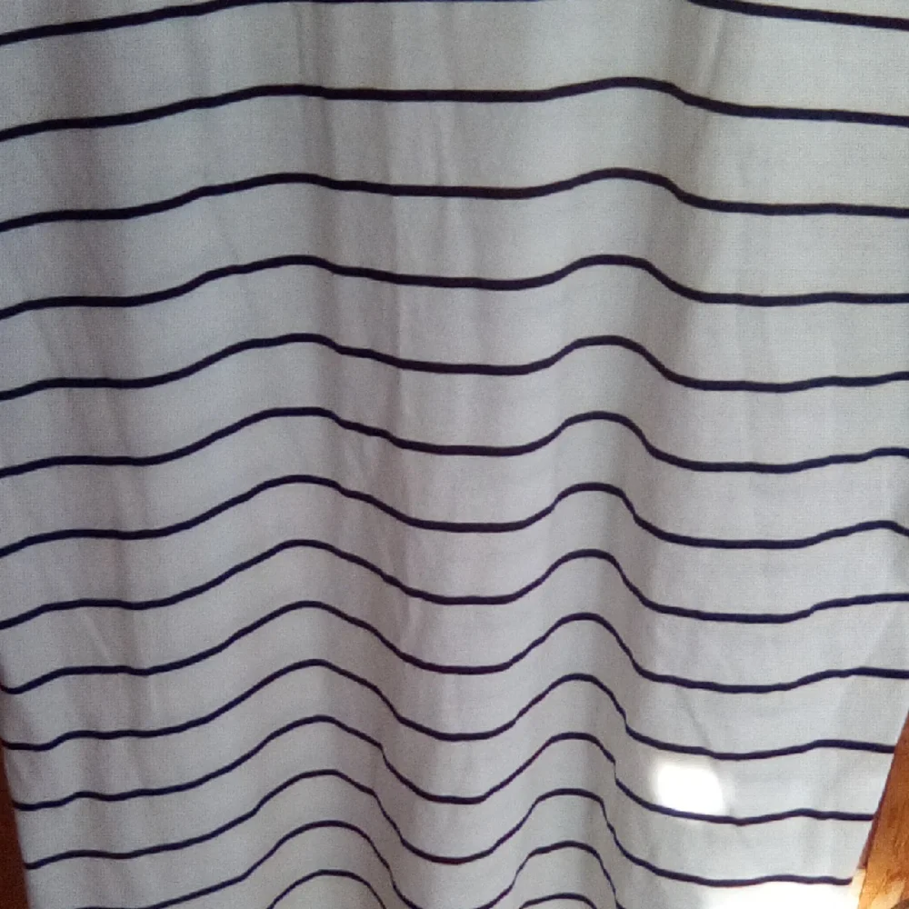 Garnet Hill Navy Striped Short Sleeve Tee - Picture 10 of 11